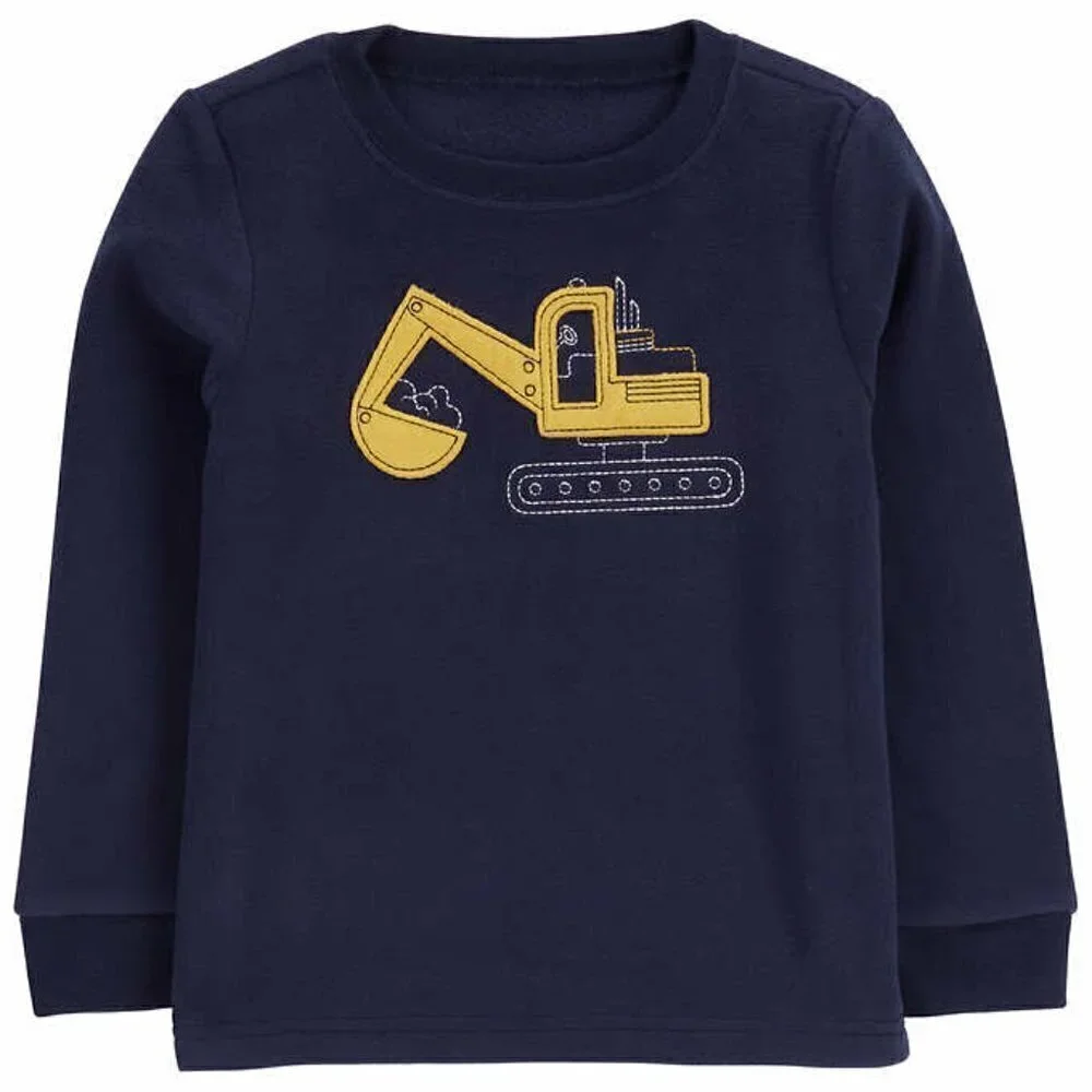 Carters Kids' 4-piece Pajamas Excavator Construction Gift NWT